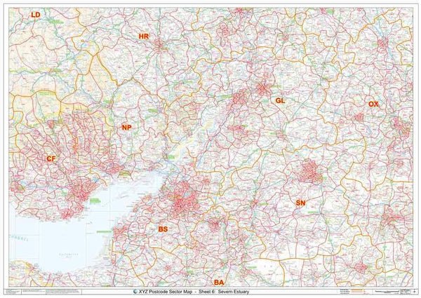 SN Postcode Map for the Swindon Postcode Area GIF or PDF Download – Map ...
