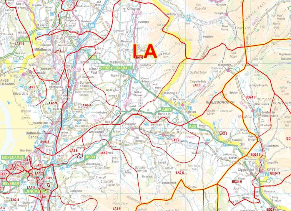 Nw5 Postcode Map North West England Postcode Sector Map (S12) – Map Logic