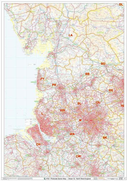 North West England Postcode Map
