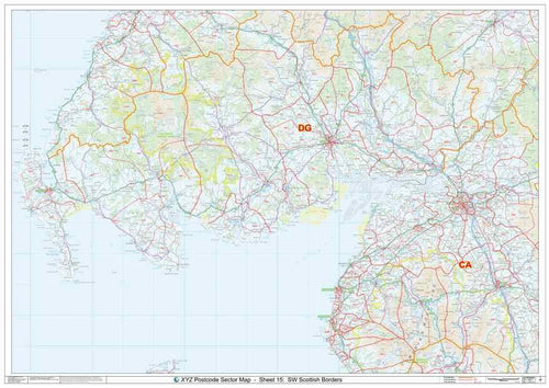 South West Scotland Postcode Map Sheet