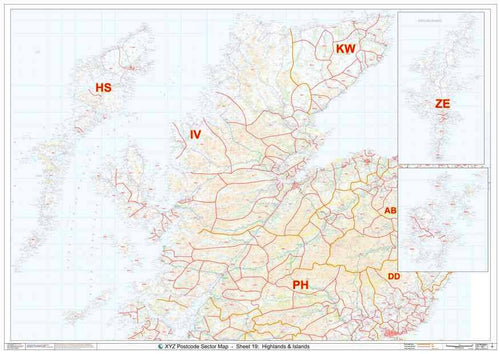 Scottish Highlands Postcode Map PDF or GIF Download