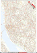 Liverpool City Centre Laminated Postcode Sector Map – Map Logic