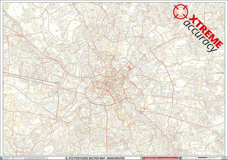 Manchester Postcode Map PDF or GIF Download