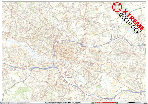 Greater Glasgow Area Postcode Sector Map (G4) – Map Logic