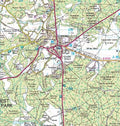 Close up of the New Forest National Park Wall Map