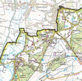 Another close up of the New Forest National Park Wall Map