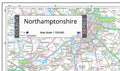 Map of Northamptonshire County