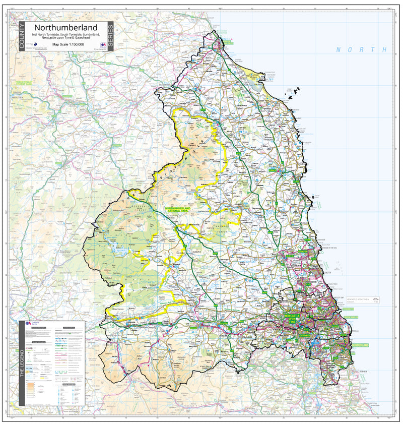 Map of Northumberland County