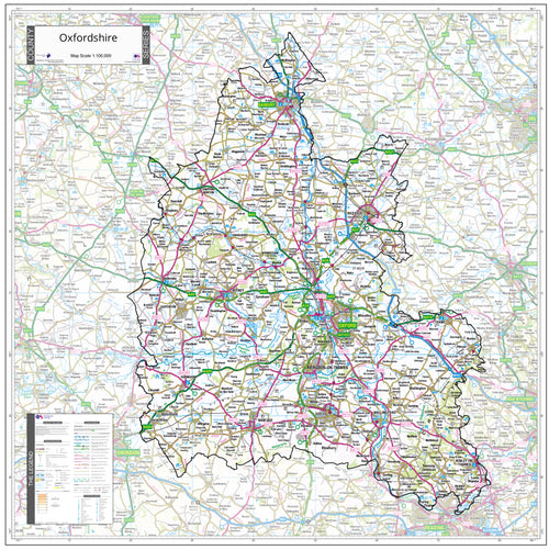 Map of Oxfordshire County