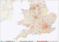 England & Wales Postcode District Map Sheet