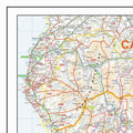 Northern England Postcode District Map - Top Left Corner