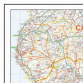 Northern England Postcode District Map - Top Left Corner