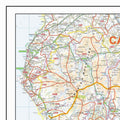 Northern England Postcode District Map - Top Left Corner