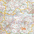 Northern England Postcode District Map - Detail Example