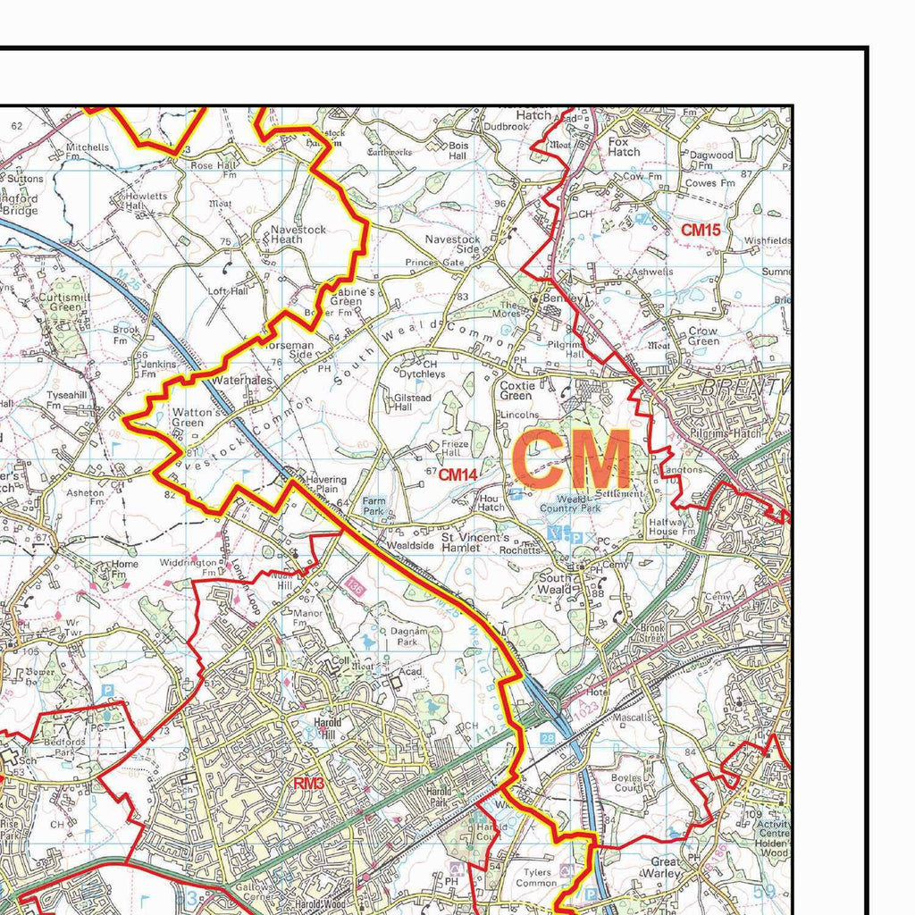 D11 Postcode Map London Postcode District Map GIF or PDF Download (D7) – Map Logic