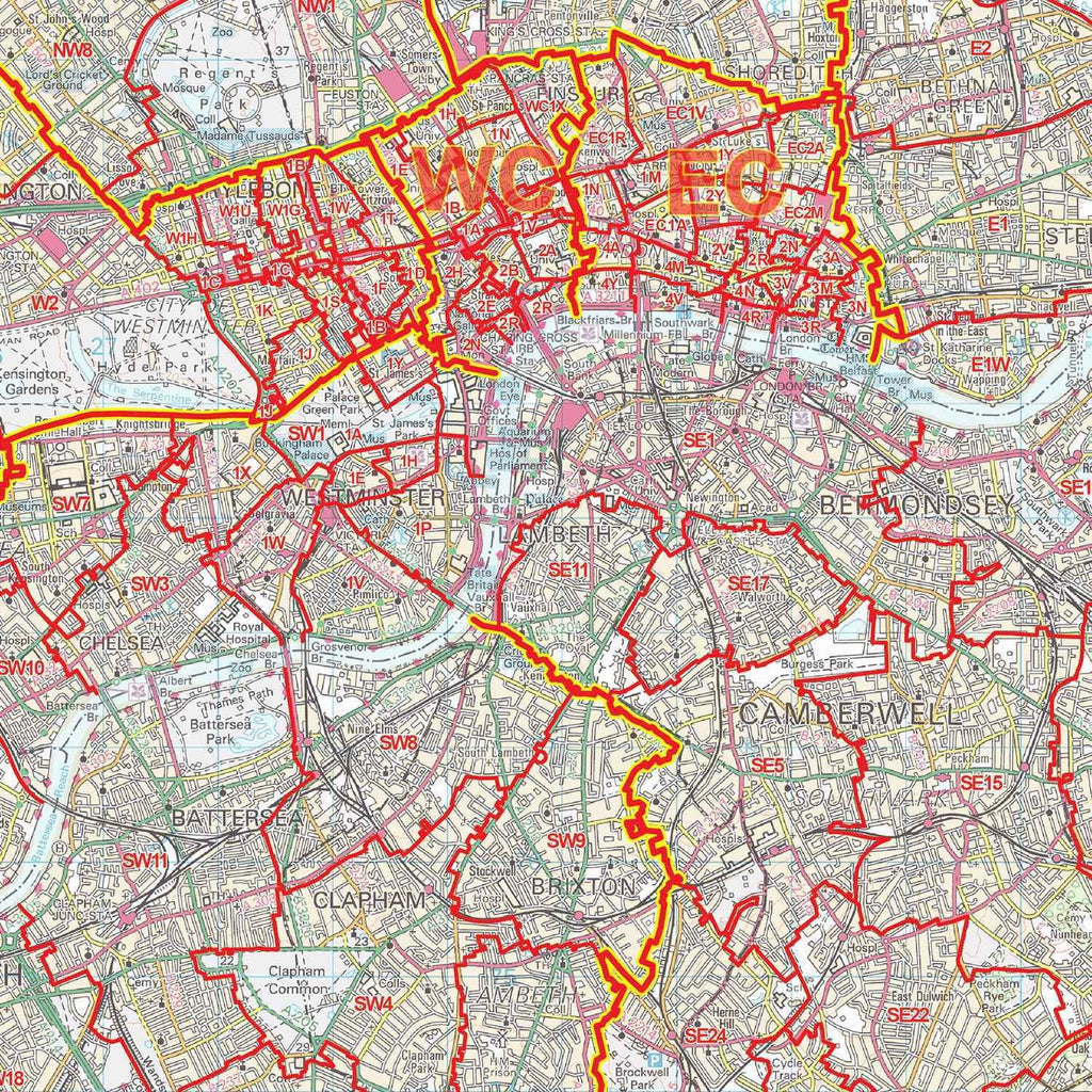 D7 Postcode Map London (Greater) Postcode District Map (D7) – Map Logic