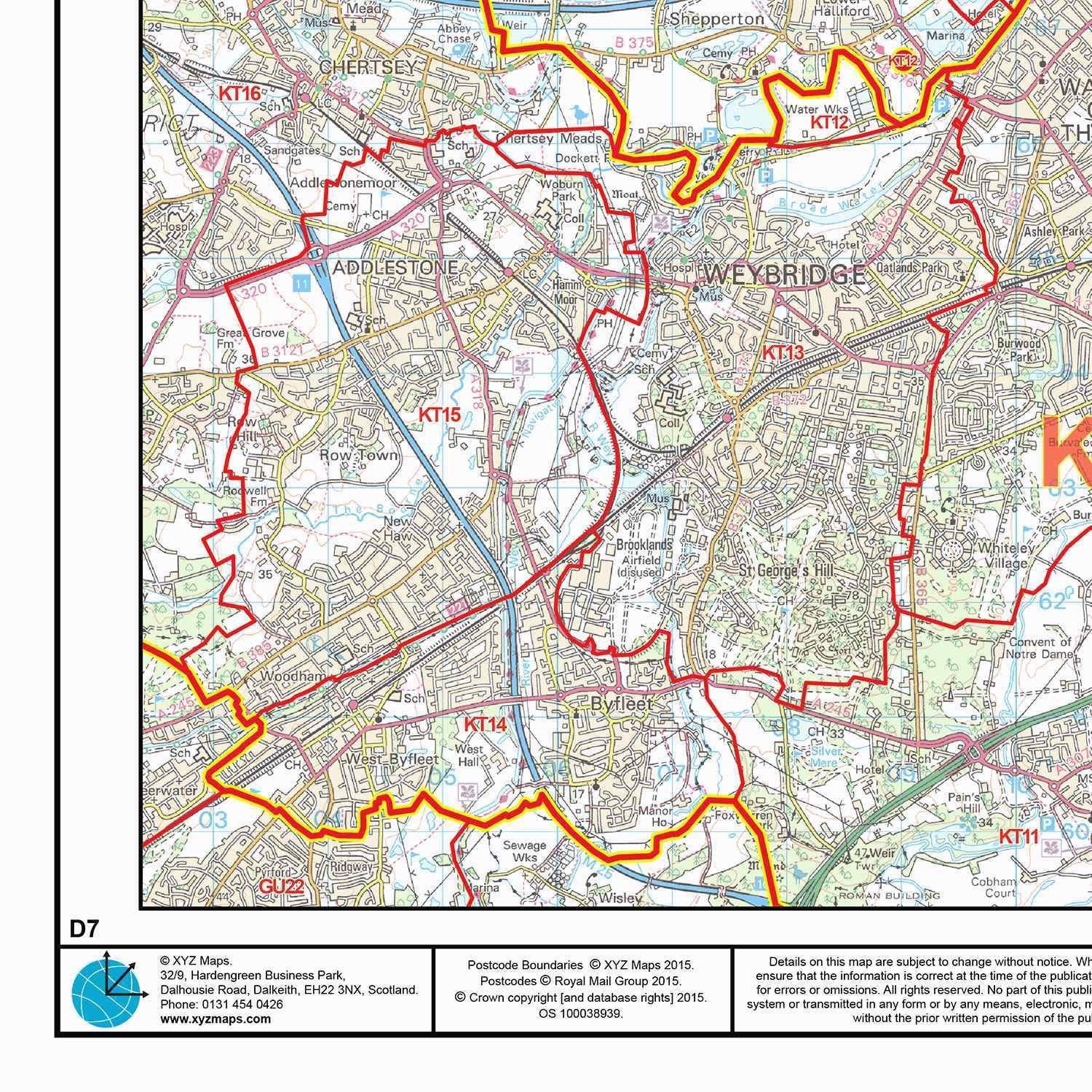 London Postcode District Map GIF or PDF Download (D7) – Map Logic