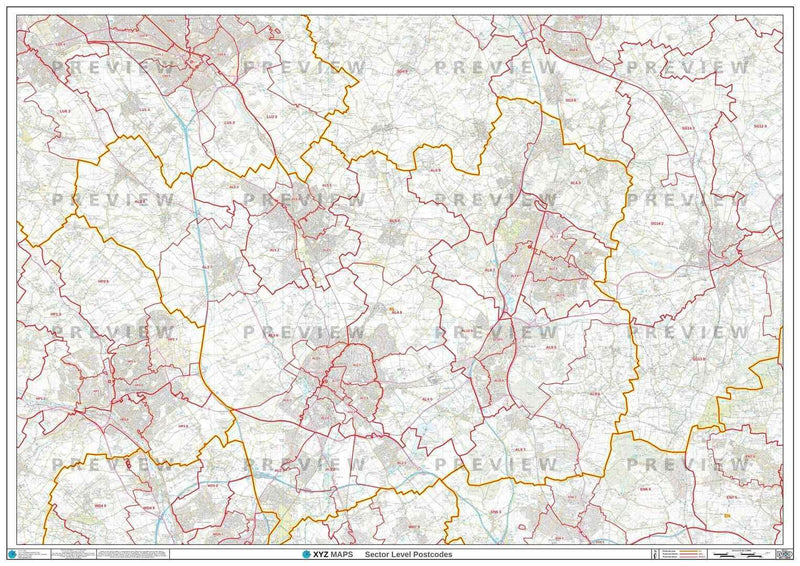 AL Postcode Map PDF or GIF Download