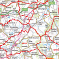 Large Laminated Postcode Wall Map for the BA Postcode Area