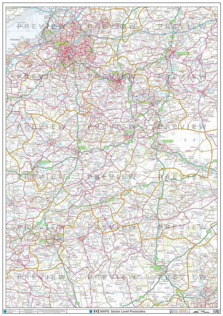 Ba1 Postcode BA Postcode Map for the Bath Postcode Area GIF or PDF Download – Map Logic