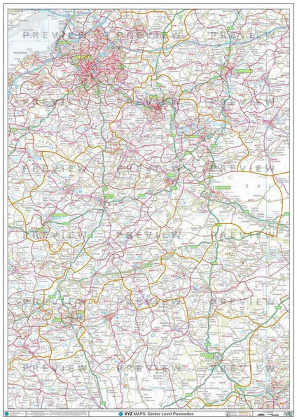 BB Postcode Map for the Blackburn Postcode Area GIF or PDF Download ...