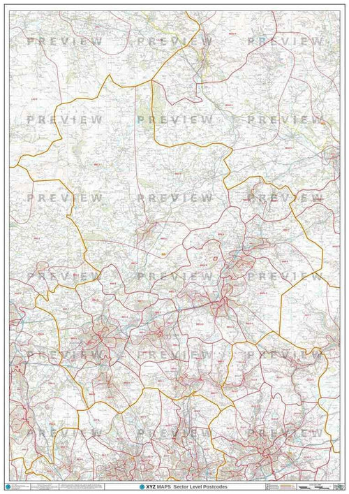 BB Postcode Map PDF or GIF Download