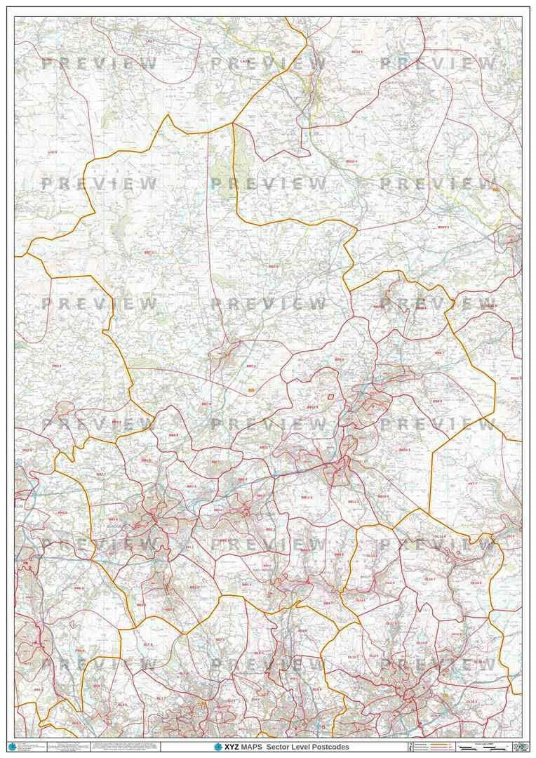 BB Postcode Map for the Blackburn Postcode Area GIF or PDF Download ...
