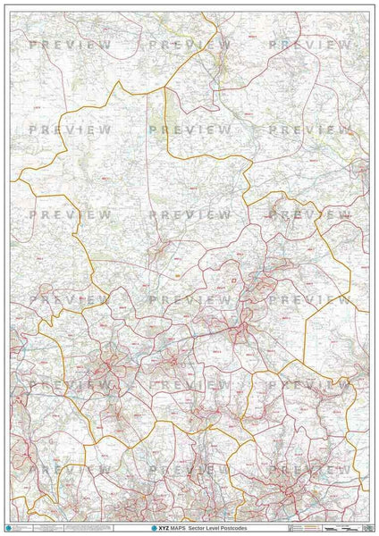 SN Postcode Map for the Swindon Postcode Area GIF or PDF Download – Map ...