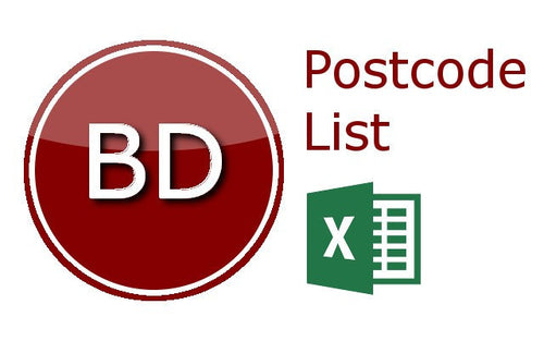 Bradford Postcode Lists