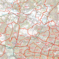 Large Laminated Postcode Wall Map for the BA Postcode Area