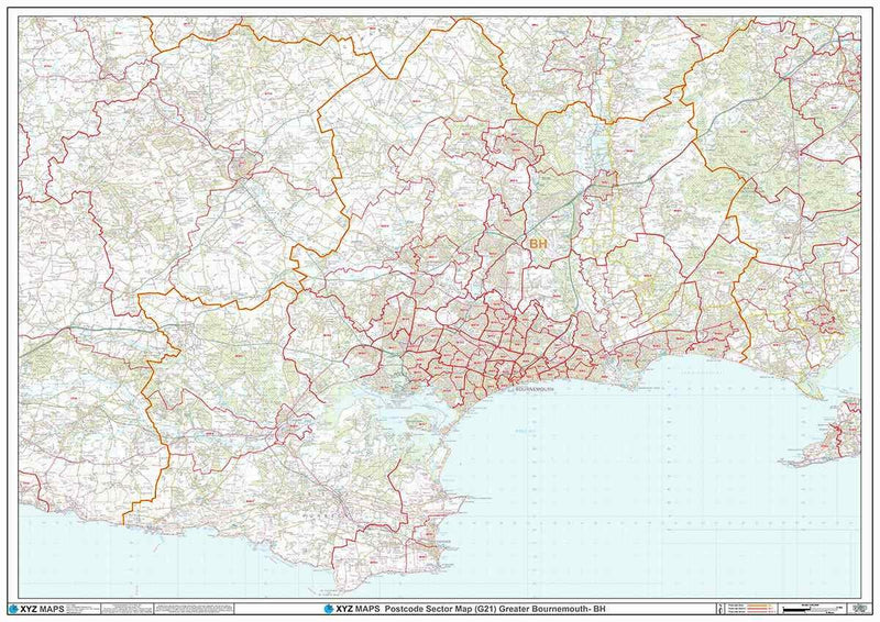 BH Postcode Map PDF or GIF Download