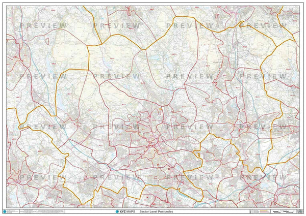 SN Postcode Map for the Swindon Postcode Area GIF or PDF Download – Map ...