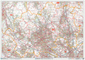 Large Laminated Bolton Postcode Wall Map