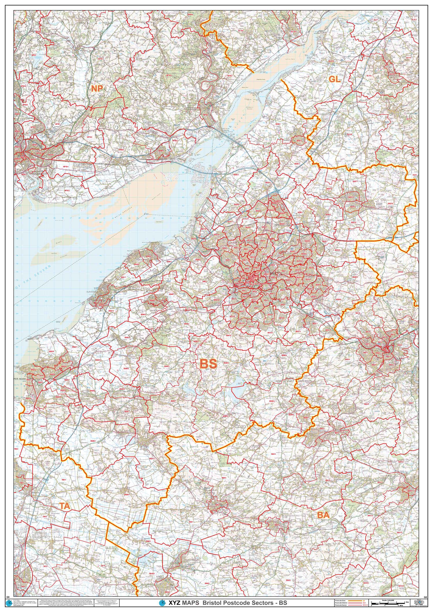 Bristol Postcode Map (BS) – Map Logic
