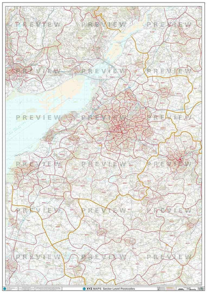 SN Postcode Map for the Swindon Postcode Area GIF or PDF Download – Map ...