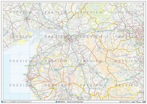 CA Postcode Map PDF or GIF Download