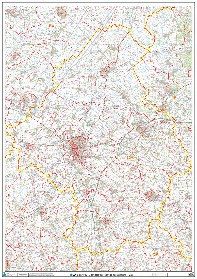 Cambridge Postcode Map