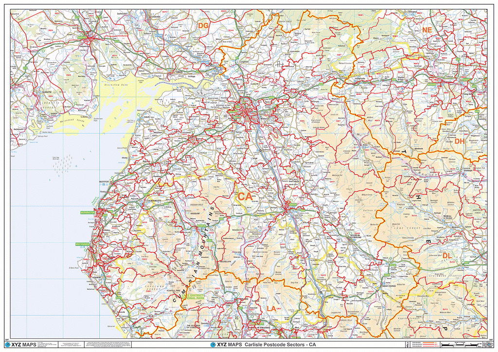Carlisle Postcode Map (CA) – Map Logic