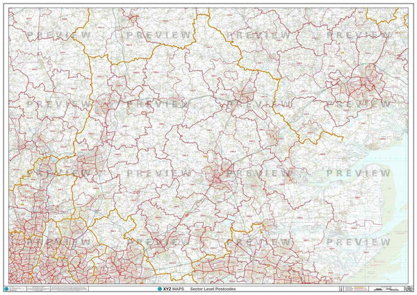 B Postcode Map for the Birmingham Postcode Area GIF or PDF Download ...
