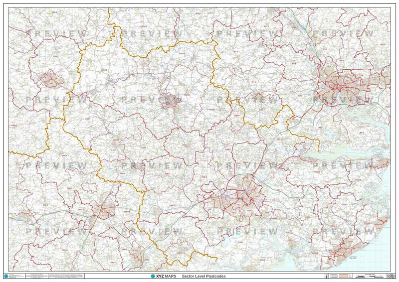 CO Postcode Map PDF or GIF Download