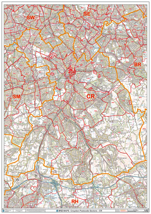 Croydon Postcode Map