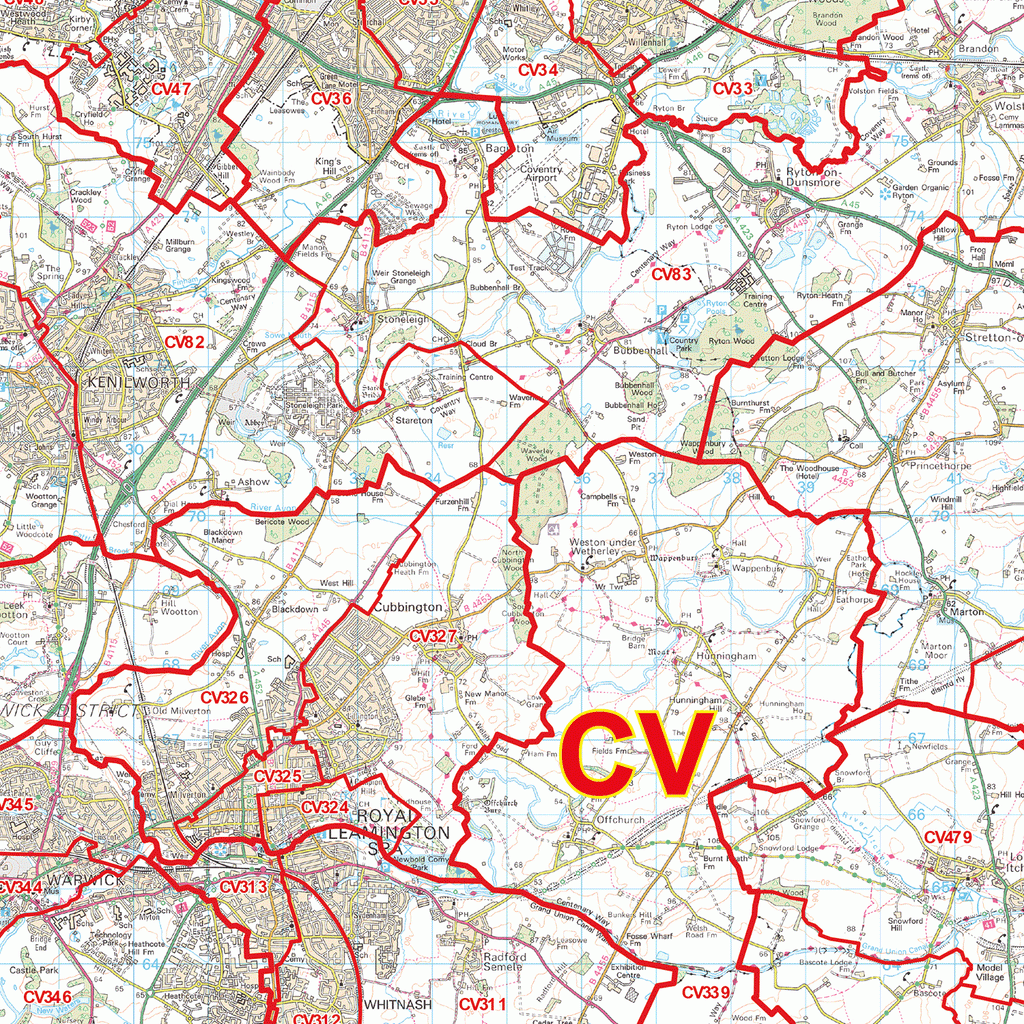 Coventry Postcode Map (CV) – Map Logic