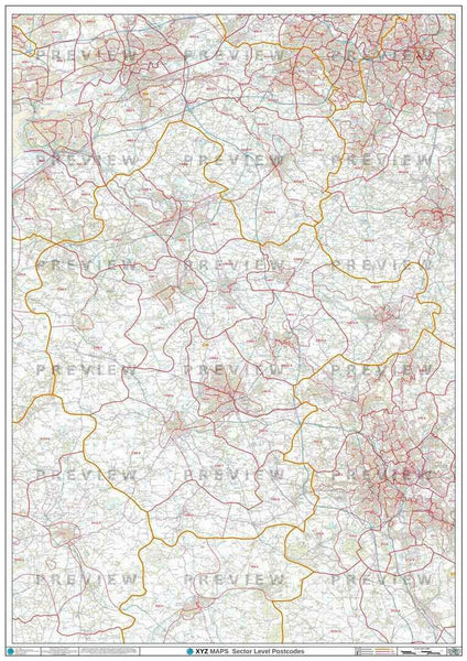 SN Postcode Map for the Swindon Postcode Area GIF or PDF Download – Map ...