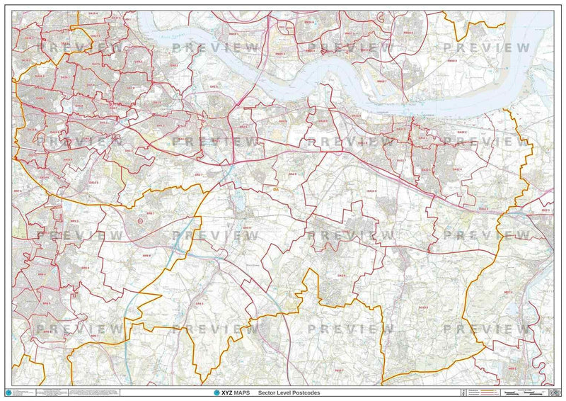 DA Postcode Map PDF or GIF Download