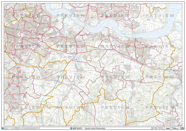SN Postcode Map for the Swindon Postcode Area GIF or PDF Download – Map ...