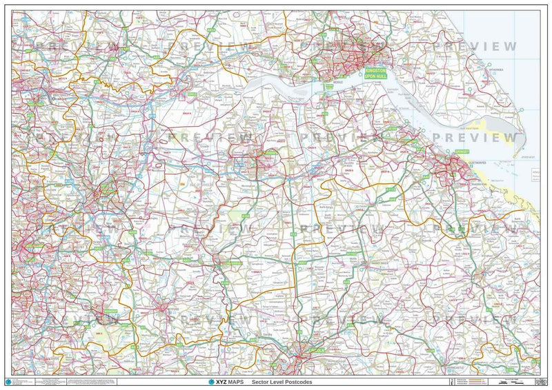DN Postcode Map PDF or GIF Download