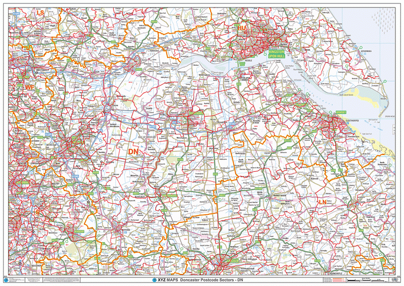 Doncaster Postcode Map