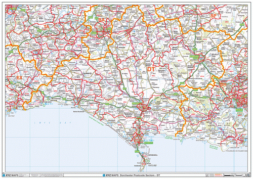 Dorchester Postcode Map