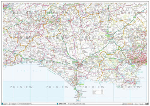 DT Postcode Map PDF or GIF Download