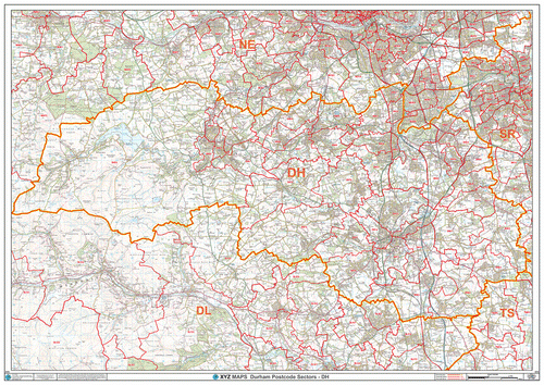 Durham Postcode Map